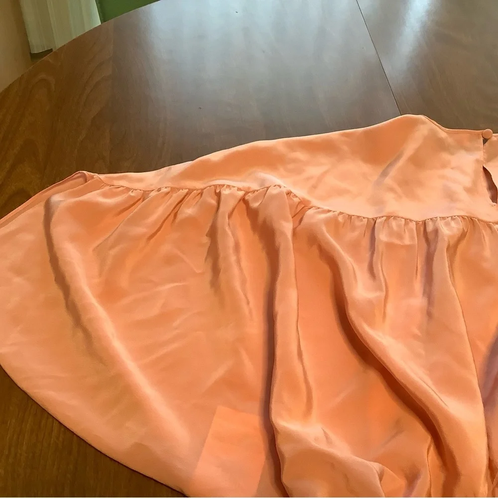 Red Valentino Cropped PINK Blouse Top Sz Large